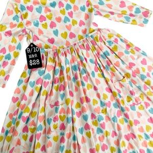Colorful Heart Pattern Dress